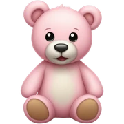 pastel pink teddy bear sticker