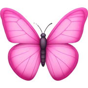 pink butterfly  sticker