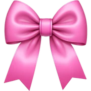 pink bow sticker