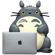 totoro-with-macbook sticker