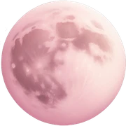 pastel pink moon sticker