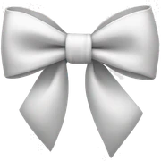 white bow sticker