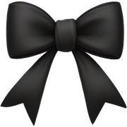 black bow sticker