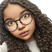 girl with glasses portrait sticker