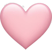 Light pink heart  sticker