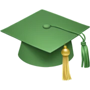 sage green graduation cap  sticker