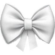 White bow sticker