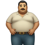 Fat Mexican man sticker