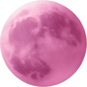 Pink moon sticker