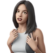 realistic portrait of girl sticker