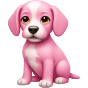 Pink puppy sticker