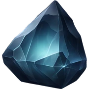 Obsidian crystal sticker