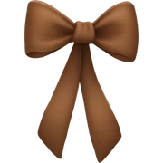 brown bow sticker