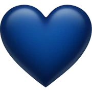 dark blue heart sticker