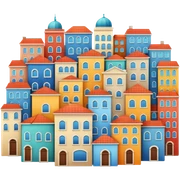 city and home sticker