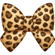 leopard bow  sticker