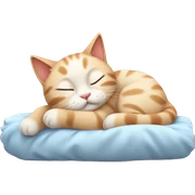 Cute cat is sleeping sticker