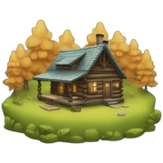 woods cabin sticker