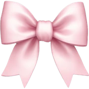 pale pink bow sticker