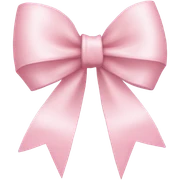 light pink ribbon bow sticker