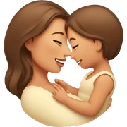 Mom and baby sticker