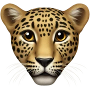 Leopard heart sticker