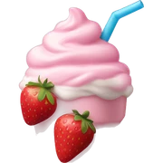 Strawberry milkshake  sticker
