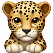 Sleepy leopard sticker