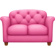 Pink loveseat sticker