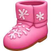 Pink gingerbread slippers sticker