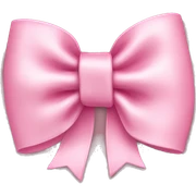 Baby pink bow sticker