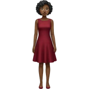 Dark red dress sticker