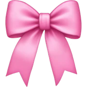 Pink bow sticker