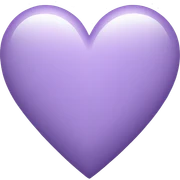 Light purple heart sticker