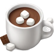 hot chocolate with marshmallows  sticker