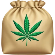 Bag of marijuana sticker