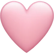 Light pink heart sticker