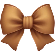 curly bow sticker