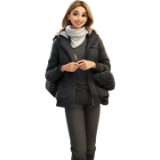 smiling girl in outdoor setting sticker