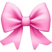 Pink bow sticker
