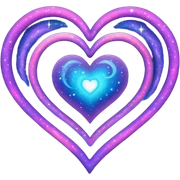 galaxy heart  sticker
