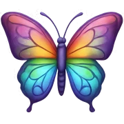Chakra butterfly sticker