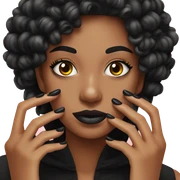 Black nails sticker