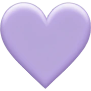Lavender color heart  sticker