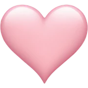 light pink heart sticker