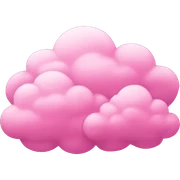 Pink clouds sticker