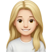 homme jeune cheveux long avec le sourire style européen emoji | AI ...