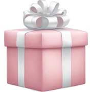 Light pink Christmas gifts under a white Christmas tree  sticker