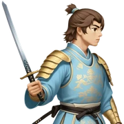 Elegant Samurai sticker