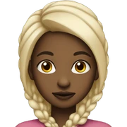 Black girl side eye sticker